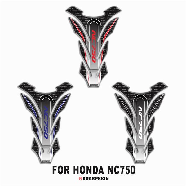 Pegatinas de cristal para tanque de combustible de motocicleta, calcomanías de protección para carrocería de coche, almohadilla de color 3D modificada para HONDA NC750260M