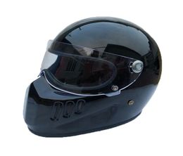 Motorfiets Full Face Helmet Cruiser Fiberglass Helm met schild voor vintage Cafe Racer Casco Retro Bike Helmet Cool9422856