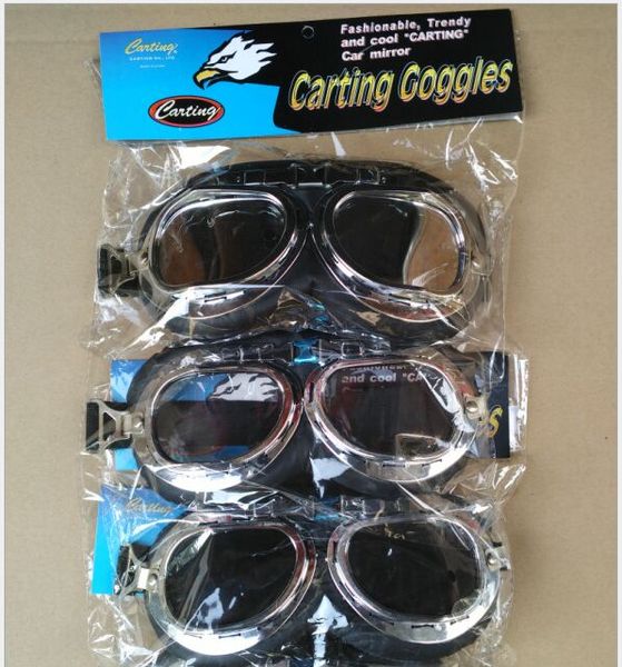 Carting Moto Lunettes Scooter Lunettes Pilote Ski Dirt Bike Cyclisme Lentille Cadre Lunettes Motocross Lunettes Lunettes De Soleil Lunettes Tout-Terrain