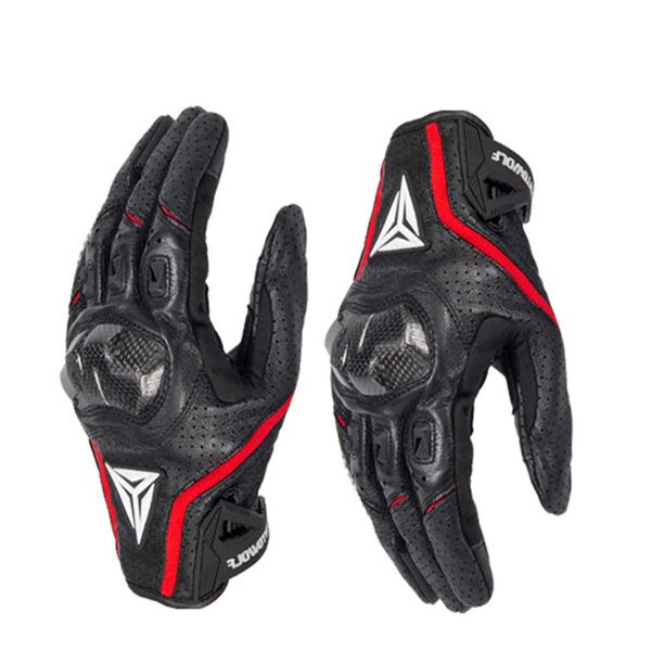 Gant de moto guantes moto écran tactile et surface anti-dérapante avec coussin de protection gants d'équitation de course de moto H1022