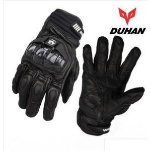 Gants de moto Duhan gants de moto en cuir mâle Fl doigt course tout-terrain en Fiber de carbone moto résistance aux chutes M L Drop Delive DH07R