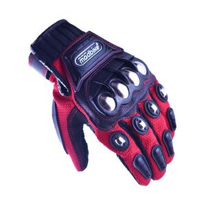 Motorfiets Handschoenen Riding Handschoenen Universele Ademend Antislip Volledige Vinger Vuist Gezamenlijke Metaalbescherming Wearable H1022