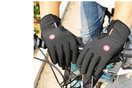 Gants de Moto d'hiver, gants de conducteur de voiture, gants chauds au toucher, noirs-30, accessoires d'équitation 286o