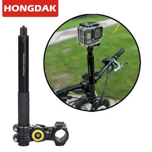 Motorfietsgreepbar Montage Invisible AANPASSING Selfie Stick Bicycle Monopod voor GoPro DJI Insta360 One R Camera Accessoire 231221