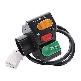 Bouton de phare de moto, interrupteur de guidon Led de moto 3 en 1, bouton marche/arrêt de moto