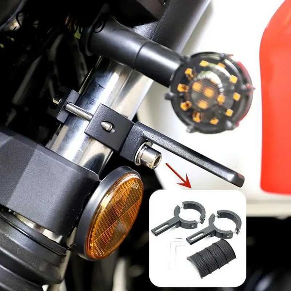 Soporte Universal para foco de faro de motocicleta, soporte de luz antiniebla para motocicleta, horquilla, oreja, Chopper, Accesorios para Motos