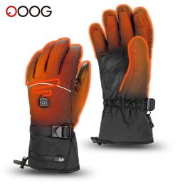 Gants chauffants pour moto, batterie au Lithium chaude d'hiver, écran tactile, étanche, ski, Rechargeable, 231225