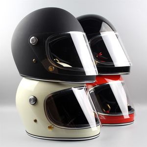 Casque de moto CO Thompson Ghost Rider racing casques vintage brillants casque intégral avec visière capacete casco moto258N