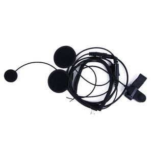 Casque de moto casque intégral fermer casque PTT pour 2 broches Motorola Radio bidirectionnelle CP040 CP180 EP450 CP200 talkie-walkie