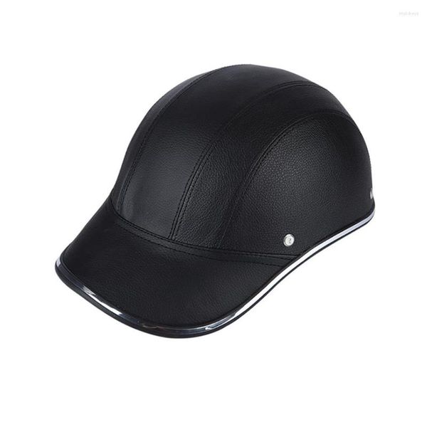 Cascos de motocicleta 1/2/3/5 casco de media cara equipo de protección Protector de cuerpo mujeres hombres ligero casco de montar Scooter gorra de béisbol negro