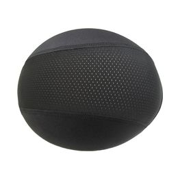 Casques de moto 1 pièces couvre-chef 22 15cm coupe-vent évacuation de l'humidité capuchon de refroidissement doublure intérieure dôme noir doux Durable lumière ElasticMotorcycle