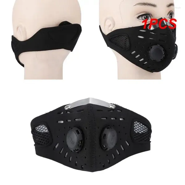 Casques de moto 1pcs Sport Tactique Visage avec filtre Charbon actif Tissus non tissés Masque Demi-hiver Cyclisme chaud