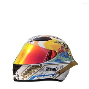 Motorfietshelmen 2022 Volledige gezichtshelm Winter Saeson Riding motorcross Racing Motobike White Safety Hat