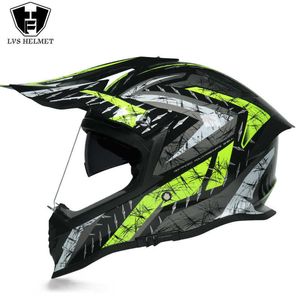 Motorhelmen 2022 Nieuwste kruisrallyhelm met ingebouwde zonnevizier en een bril rcycle-accessoires Casco Capacete de Moto 0105