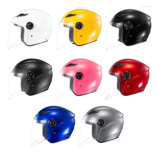 Cascos de motocicleta 2023 Medio casco eléctrico para adultos Scooter Motor Crash