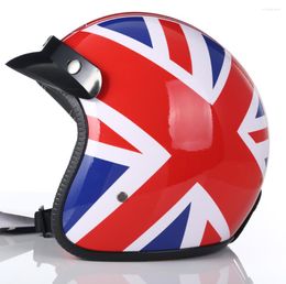 Motorhelmen 2023 Aankomsthelm Dot goedgekeurd retro capacete unisex 3/4 café racer vintage