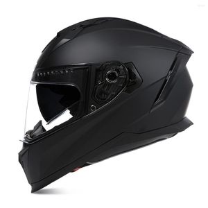 Motorhelmen 2023 ECE DOT Racing Integraalhelm Motobike Open Dual Lens Rijden Casco Motocross Casque Moto Capacetes