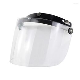 Motorhelmen 2023 Winddicht 3-Snap Vizier Lens Shield Voor Flip Up Down Open Face