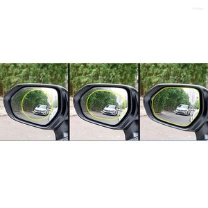 Cascos de motocicleta 2 unids coche lateral retrovisor a prueba de lluvia membrana de revestimiento retrovisor espejo impermeable película protectora clara etiqueta segura LX0E