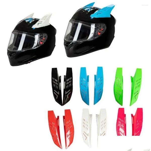 Casques de moto 2 pièces moto casque de vélo corne décoration sport de neige décor protection cornes décoratives accessoires livraison directe Otxzy