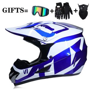 Motorfiets Helmen 3 Geschenken Racing Off-Road Volledige Gezicht Helm Dot Motocross Motorbike Dirt Bike Vintage Casco Moto