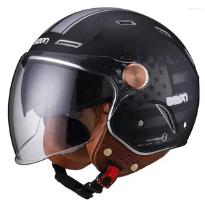 Casques de moto 3c ECE Beon rétro accessoires de motocross HECHET DIAL LENS MOTO MOTO ABS ABS Moto Casco Capacete