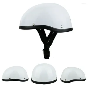 Motorhelmen 57-62cm ABS Plastic Halve Helm Motorcross Helm Capacete Voor Retro Mat Helderzwarte Motor
