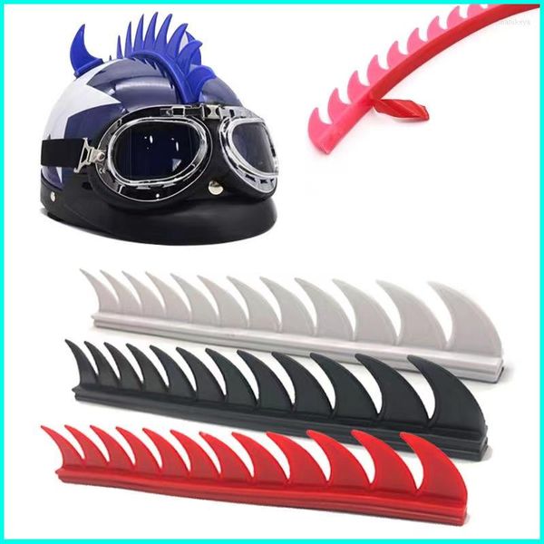 Cascos de motocicleta 6 colores Retro Biker Motocross Mohawk Casco Mohawks Spikes Pegatina