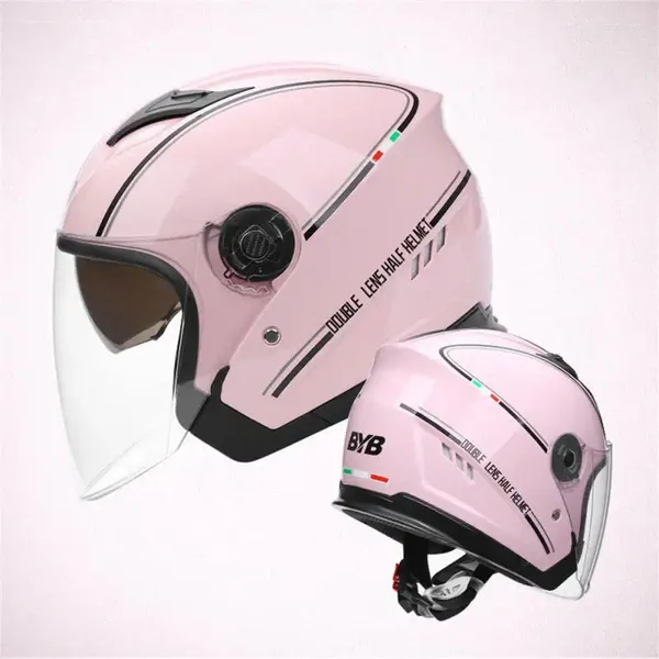 Helmets de motocicleta Abia 730 Casco eléctrico Conducción de equipos de doble lente