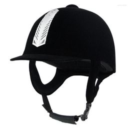 Casques de moto AD Casque équestre Unisexe Classique Durable Équitation Équipement Cyclisme Protection Cap 52-62cm Réglable