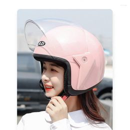 Caschi Moto AD165 Casco Uomo E Donna Materiale ABS Protezione Solare Estiva Mezza Quattro Stagioni Universale