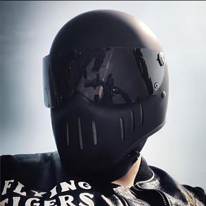 Motorfiets helmen anime ridder duivel punk helm hoeden motobiker zwart racen beschermend off road berghill mountain voor mannen vrouwen