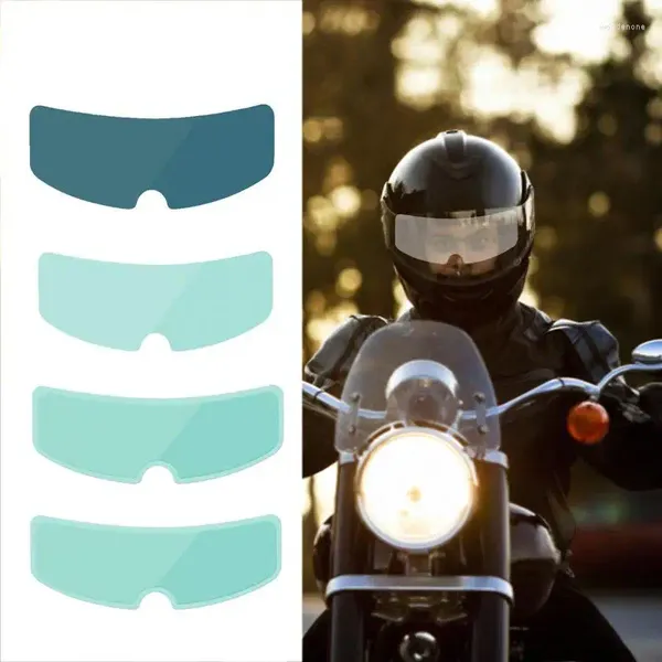 Cascos de motocicleta lente antiniebla impermeable película de parche transparente visera protectora protector de pantalla pegatinas de moto
