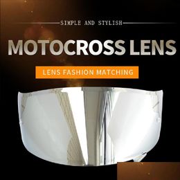 Casques de moto AntiUV Anti-Scratch Wind Shield Lens Visière Remplacement pour Z7 / X14 // Nxr / Neotec / Ryd Drop Delivery Mobiles Moto Dhpsi