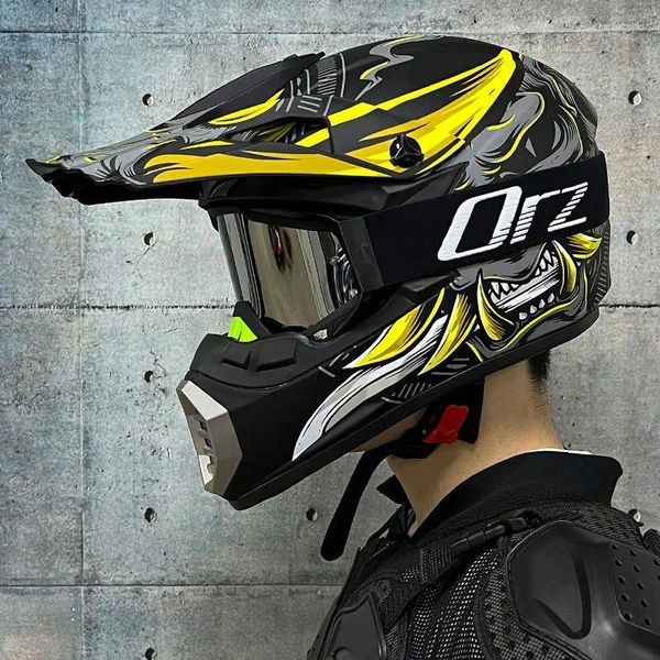 Cascos de motocicleta aprobados casco ligero bicicleta de carreras niño ATV cuesta abajo MTB DH Cross Capacetes DOT