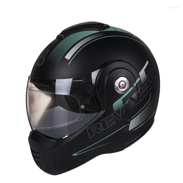 Casques de moto B702 Fashion Beon 108 degrés modulaires Inverse Full Face Men Femmes Rétro Fullface Moto Casque Casco