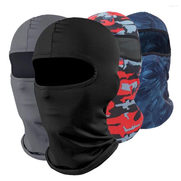 Cascos de motocicleta Pasamontañas Máscara facial completa Senderismo Ciclismo Camping Caza Gorra militar Cubierta de cabeza de bicicleta Verano Hombres Esquí