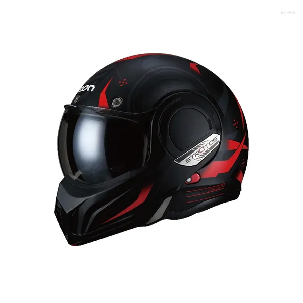 Casques de moto Beon B707 180 degrés inversé casque rabattable double lentille cool retour Somersault Racing Casco Moto