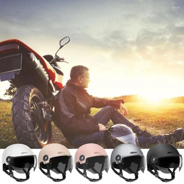 Casques de moto Vélo Hautement protecteur - Absorbant la tête de scooter Demi-équipement de protection pour adultes et jeunes Casque de cyclisme de patinage