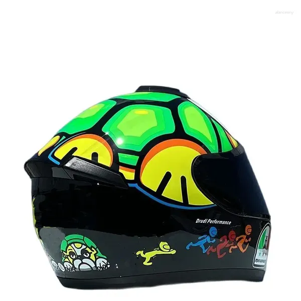 Cascos de motocicleta Casco de brotes de ojos grandes Mujeres Niño Equipo de motocross Proteger la personalidad Cara completa