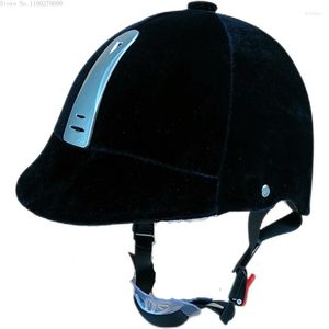 Motorfietshelmen Zwart Velvet Horse Back Riding Helm Racing Men Women Summer Equestrian Supplies Hat