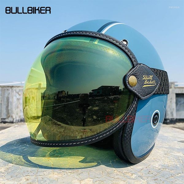 Cascos de motocicleta BULLBIKER Casco Burbuja Viseras Escudo Lente a prueba de viento Se adapta a TODOS los accesorios Vintage /4