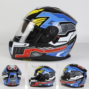 Casques de moto BYB Dual Lens Casque complet Riding Accessoires de véhicule électrique