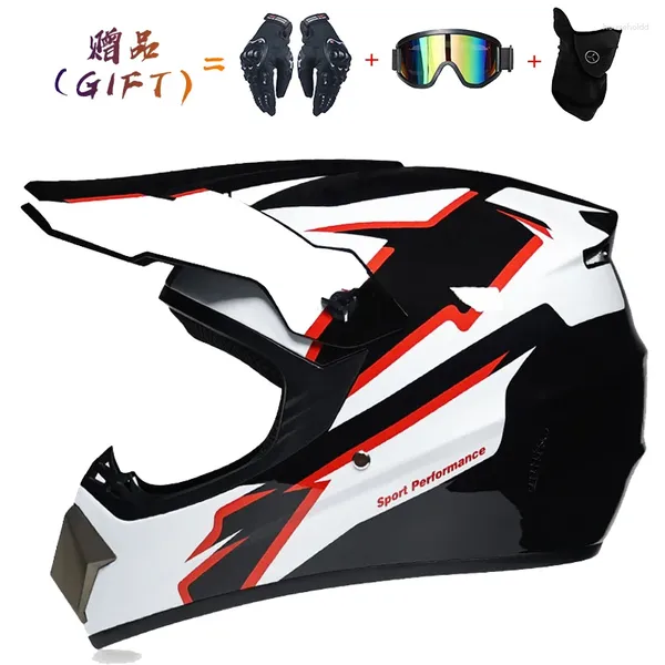 Cascos de motocicleta Dibujos animados Niños Niño Niña Dirt Bike Atv Motocross Off Road Racing Casco