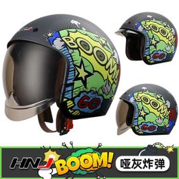 Casco Moto Retro Helm Motorcrosshelm Racehelm Racemotor Heren Rijden Halfhelm Scorpion HNJ 603 x0731