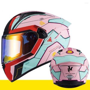 Motorfiets helmen casque moto full face helm dubbele vizier capacete de masculino mannen accessoires motorcross dot