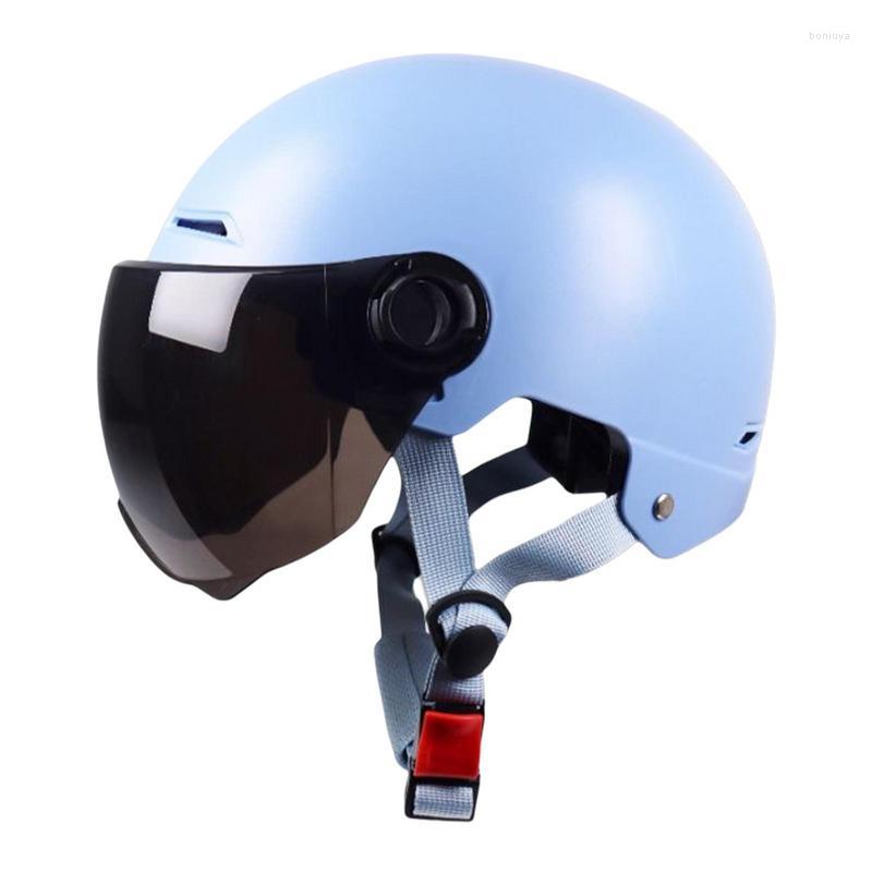 Motorcycle Helmets Cute For Men And Women Integrated Open Face Removable Liner Safety