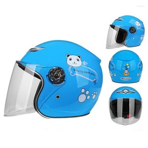 Casques de moto mignon enfants casque véhicule électrique équitation moto enfants sécurité quatre saisons vélo