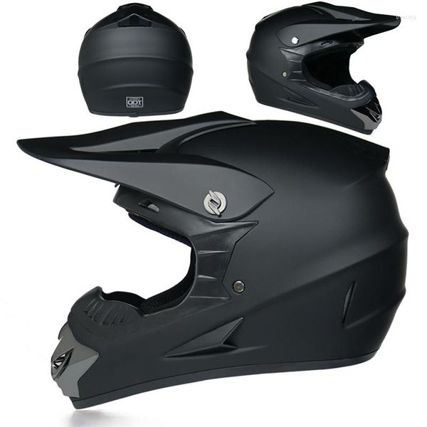 Casques de moto cyclisme casque intégral adulte descente AM VTT Protection de la tête DOT Dirt Scooter café Racer Moto pièces