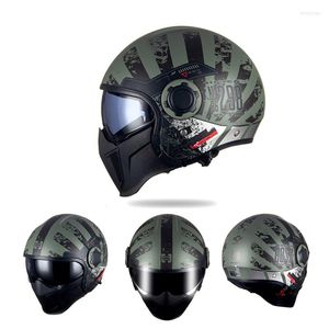 Motorhelmen Cyril Helmet Black Warrior vier-Purpose combinatie Mannen en vrouwen halfvol multifunctioneel